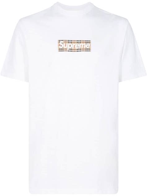 supreme t shirt burberry|supreme burberry skateboard.